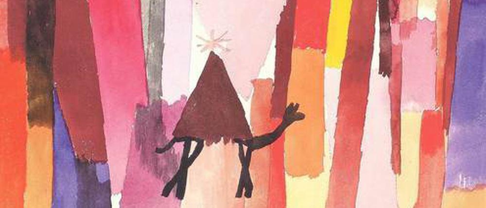 Paul Klees kleines Aquarell "mit dem braunen Dreck" entstand 1915 nach seiner Tunisreise.