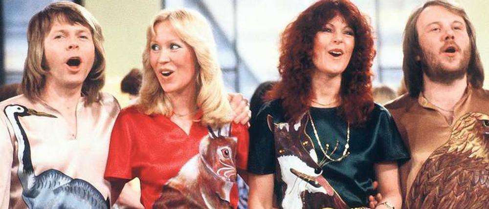 Elegant und effizient. Björn, Agnetha, Anni-Frid und Benny 1978 in der TV-Show „Am laufenden Band“. 