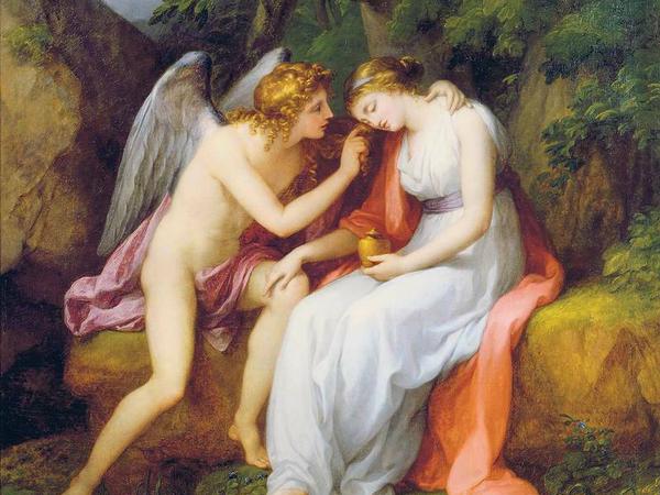 Amor tröstet Psyche: Angelika Kauffmanns Meisterwerk von 1792.