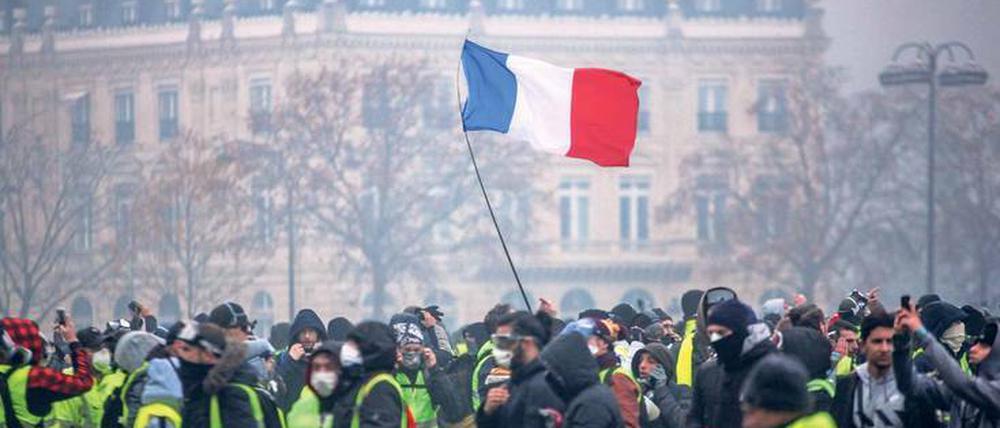 Proteste der "Gilet Jaunes" am vergangenen Wochenende in Paris.