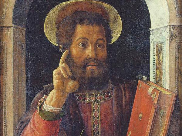Der "Heilige Markus" von Mantegna, einn Frühwerk aus der Zeit um 1450.