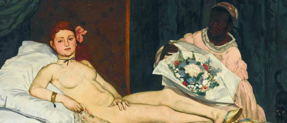 Édouard Manets Gemälde „Olympia“ aus dem Jahr 1863 machte Skandal beim Salon von 1865. 
