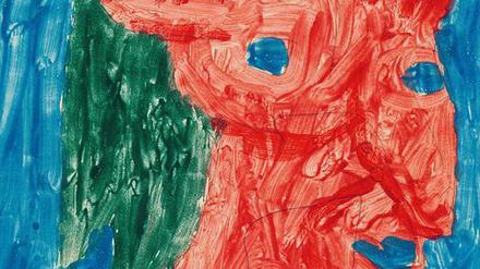 Stahlblaue Augen. Paul Klee porträtierte 1939 seinen Freund Emil Nolde (Kleisterfarbe und Bleistift auf Papier auf Karton). 