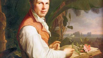 In der neuen Welt. Humboldt auf dem Idealbild von Weitsch, 1806.