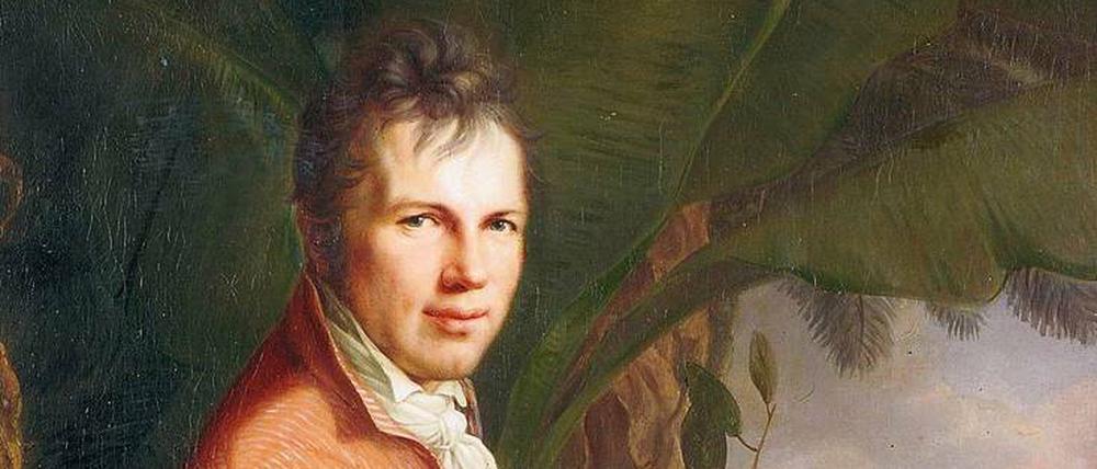 In der neuen Welt. Humboldt auf dem Idealbild von Weitsch, 1806.