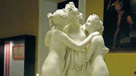 Aus dem Marmor hervorschmeicheln. Canovas „Drei Grazien“, geschaffen 1812 im Auftrag von Joséphine de Beauharnais, stehen heute in der Eremitage St. Petersburg.