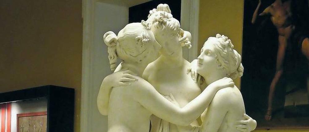 Aus dem Marmor hervorschmeicheln. Canovas „Drei Grazien“, geschaffen 1812 im Auftrag von Joséphine de Beauharnais, stehen heute in der Eremitage St. Petersburg.