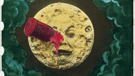 Das ging ins Auge. In Georges Méliès' "A Trip to the Moon" von 1902 plumpst eine Rakete auf den Mond.