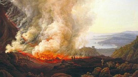 Feuer und Erdgeheimnis. Den Vesuvausbruch von 1820 malte Dahl sechs Jahre danach – Zeugnis allgemeiner Vulkanbegeisterung damals.