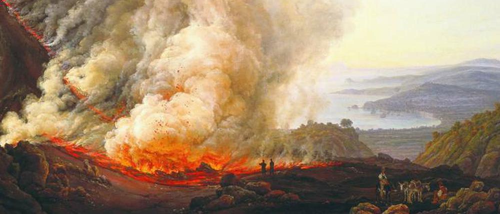 Feuer und Erdgeheimnis. Den Vesuvausbruch von 1820 malte Dahl sechs Jahre danach – Zeugnis allgemeiner Vulkanbegeisterung damals.