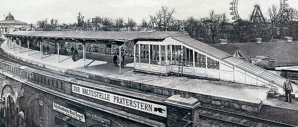 Markantes Perrondach. Die Haltestelle „Praterstern“ der Wiener Stadtbahn, fotografiert von Marianne Strobl, zeigt Ingenieurskunst 1898.