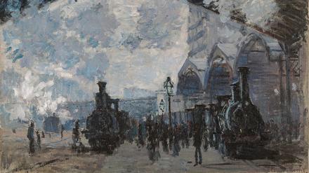 Einfahrt in die Moderne. Claude Monets „Bahnhof Saint-Lazare“ von 1877 (Ausschnitt). 
