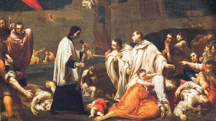 Der Heilige Bernardo Tolomei starb in Siena an der Pest. Bis zu seinem Tod hatte er sich um Infizierte gekümmert.