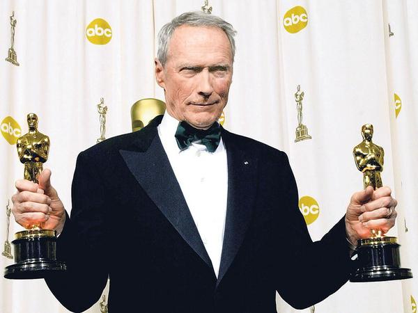 Clintwood im Oscar-Glück. 2005 gewann er zwei Oscars für „Million Dollar Baby“.