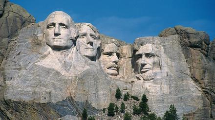 Heiliger Berg. Die Präsidentenköpfe am Mount Rushmore. 