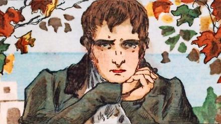 Die Leiden des jungen A. Illustration zu „Adolphe“ von Serge de Solomko aus dem Jahr 1913.