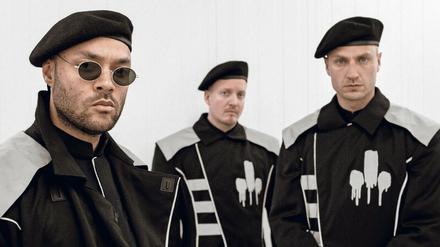 Asozial erfolgreich. K.I.Z formierte sich 2000 in Berlin und besteht aus Tarek, Nico und Maxim (von links). Am Freitag erscheint ihr sechstes Album „Rap über Hass“.