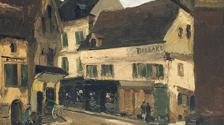 "Une Place à La Roche-Guyon" von Camille Pissarro aus dem Jahr 1867.