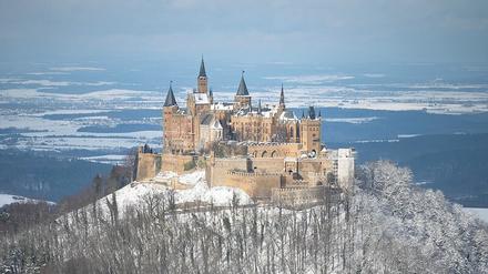 Die Burg Hohenzollern in Baden-Württemberg. 