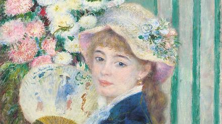Renoirs Bild „Frau mit einem Fächer“ stammt von ca. 1879.