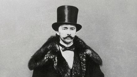 Schliemann 1860 als Großkaufmann in St. Petersburg. 