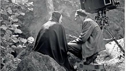 Spiel mit dem Tod. Bergman am Set von „Das siebente Siegel“. 