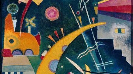 Kandinskys „Hornform“ (1924, Öl auf Pappe) befindet sich heute in der Sammlung der Nationalgalerie.