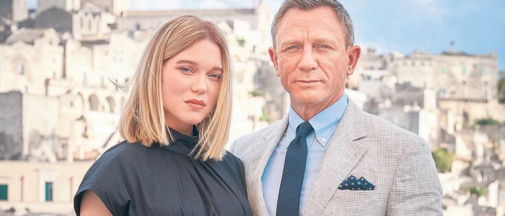 Daniel Craig, mit Filmpartnerin Léa Seydoux, kommt mit dem 25. Bond-Abenteuer „Keine Zeit zu sterben“ am 2. April ins Kino.