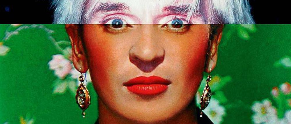 Eins plus eins ist viele. Die 2018 geschaffene Porträtcollage „Warhol x Kahlo“ des Münchner Künstlers Milen Till wird von der Berliner Galerie The Curve angeboten.