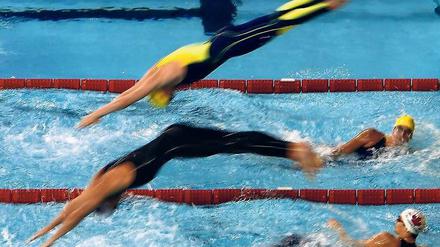 Schwimmstudien. Die kanadische Autorin Leanne Shapton liebt „die Hydrodynamik der Körper, die Strömungen und Wirbel“. Foto: AFP