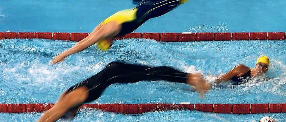 Schwimmstudien. Die kanadische Autorin Leanne Shapton liebt „die Hydrodynamik der Körper, die Strömungen und Wirbel“. Foto: AFP