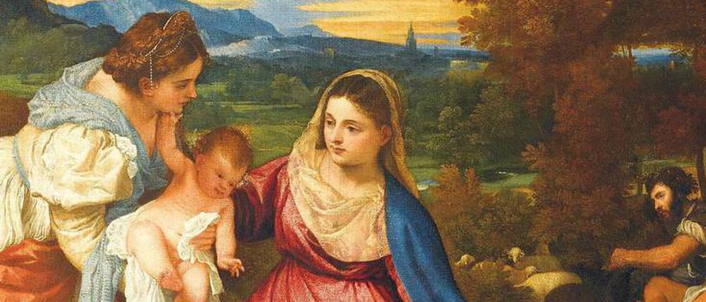 Landpartie. Tizians Gemälde „Maria mit dem Jesuskind und der Heiligen Katharina“ von 1530.