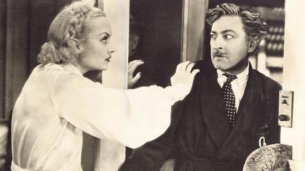 Carole Lombard mit John Barrymore in "Twentieth Century".