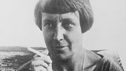 Die russische Dichterin  Marina Zwetajewa.