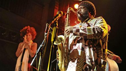 Der US-Saxofonist Kamasi Washington.