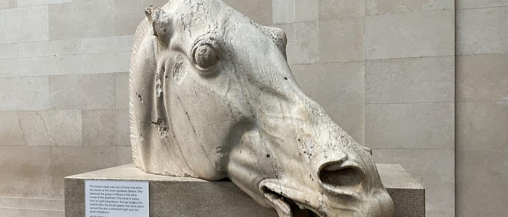 Das Original des Pferdekopfs im British Museum in London. 