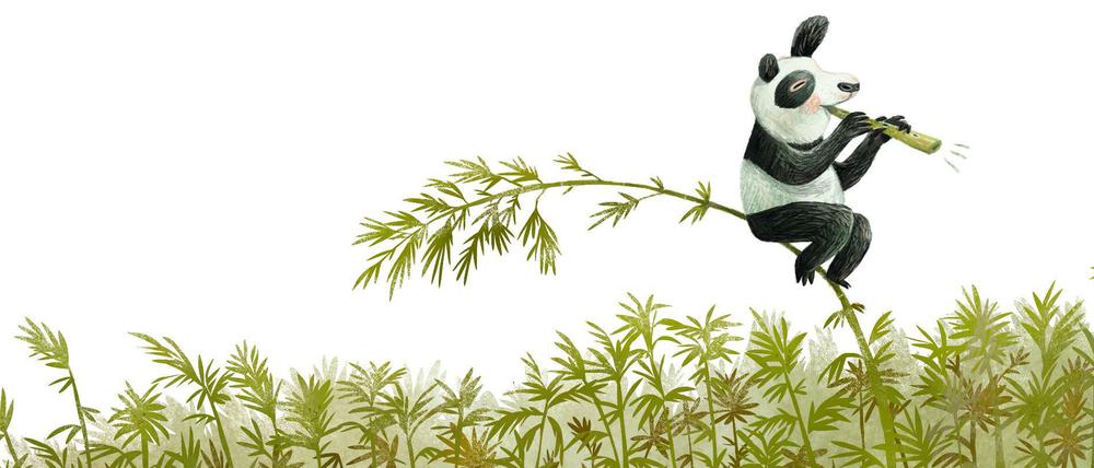 Im Bambuswald mit der Bambusflöte: Nicht-Peter in Saša Stanišić' zweitem Kinderbuch "Panda-Pand"