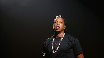 Der Rapper Jay-Z bei seinem Konzert in Paris 2017.