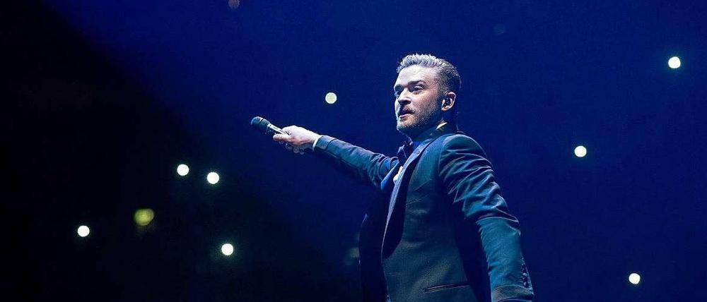 Frank-Sinatra-Fan: Der 33-jährige Justin Timberlake schwingt das Mikro. Am 6. Juni gibt er ein weiteres Konzert in der Berliner O2 World.
