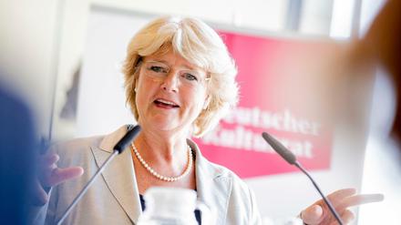 Kulturstaatsministerin Monika Grütters (CDU) bei der Vorstellung des Buchs "Wachgeküsst. 20 Jahre neue Kulturpolitik des Bundes 1998-2018". 