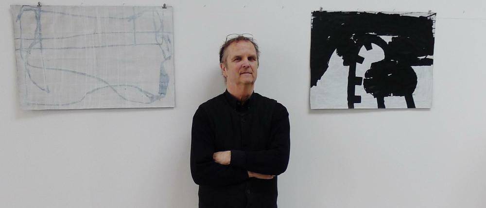 Offenheit als künstlerische Haltung. Maler Hanns Schimansky, geboren 1949 in Bitterfeld, in seinem Atelier.