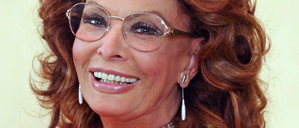 Die italienische Schauspielerin Sophia Loren.