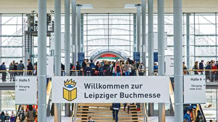 Dieses Jahr leider nicht: Messebesucher auf der Leipziger Buchmesse am 23.03.2017