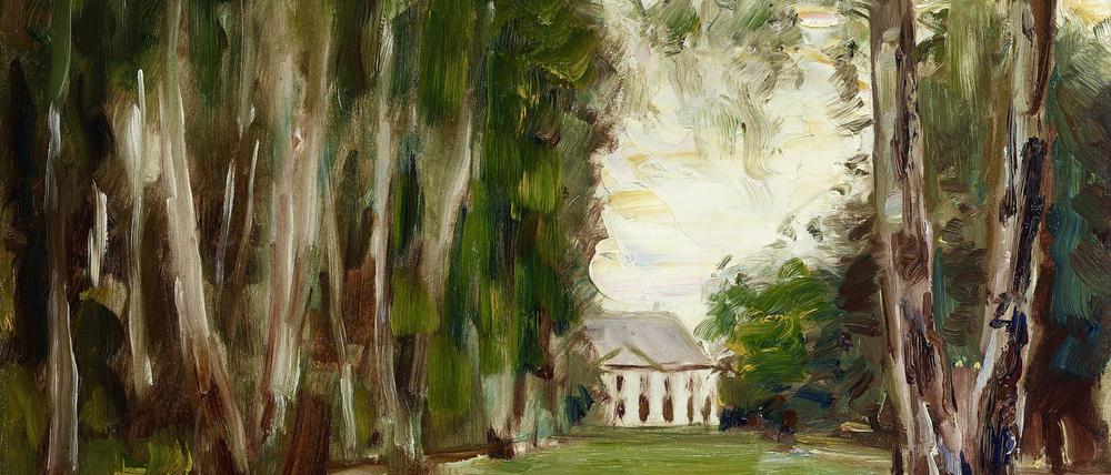 Max Liebermanns Gemälde „Haus am Wannsee“ von 1926 in der Alten Nationalgalerie.