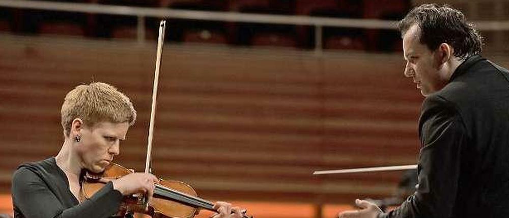 Isabelle Faust und Andris Nelsons mit dem Lucerne Festival Orchestra