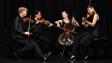 Das junge Londoner Marmen Quartet (v.l.): Johannes Marmen, Ricky Gore, Bryony Gibson-Cornish und Sinéad O'Halloran. 