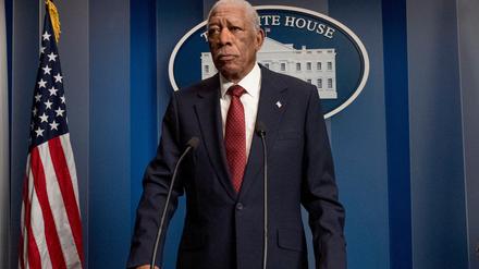 Morgan Freeman als US-Präsident in „Angel Has Fallen“ .