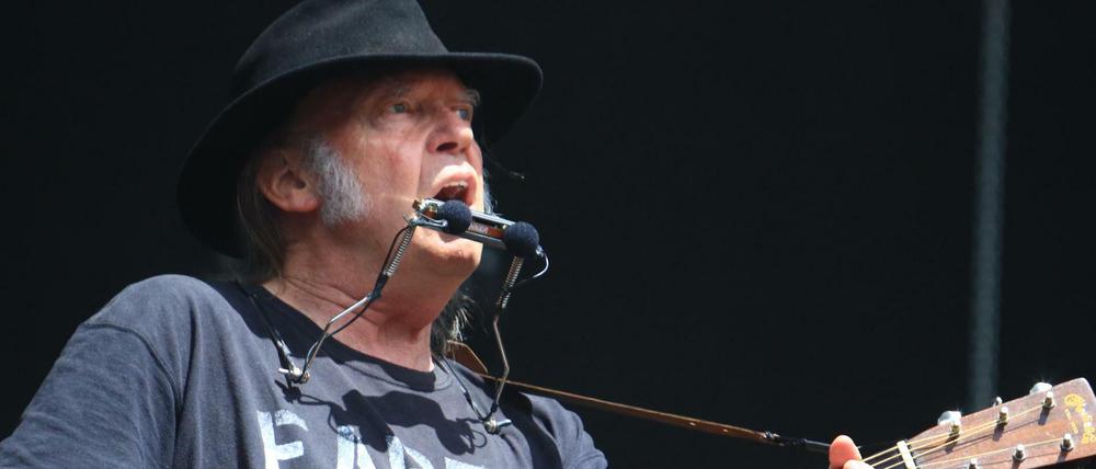 Neil Young am Donnerstagabend in der Waldbühne