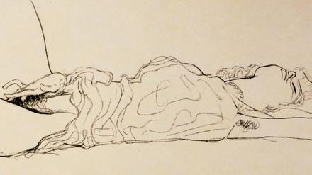 Gustav Klimt, Illustration zu den „Hetärengesprächen“ von Lukian von Samosata.