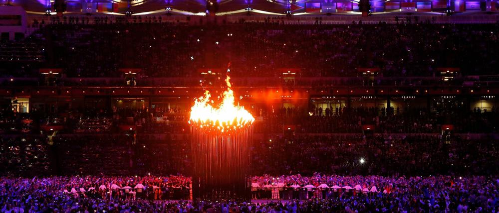 The 2012 Olympics are officially opened in London.
